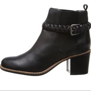 Sperry Top-Slider Liberty Ankle Boots Black Leather #STS90224 Size 7.5W.